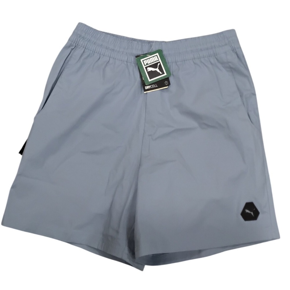 Puma Mens Training DRYCELL Woven Shorts Blue Athletic Gym Running